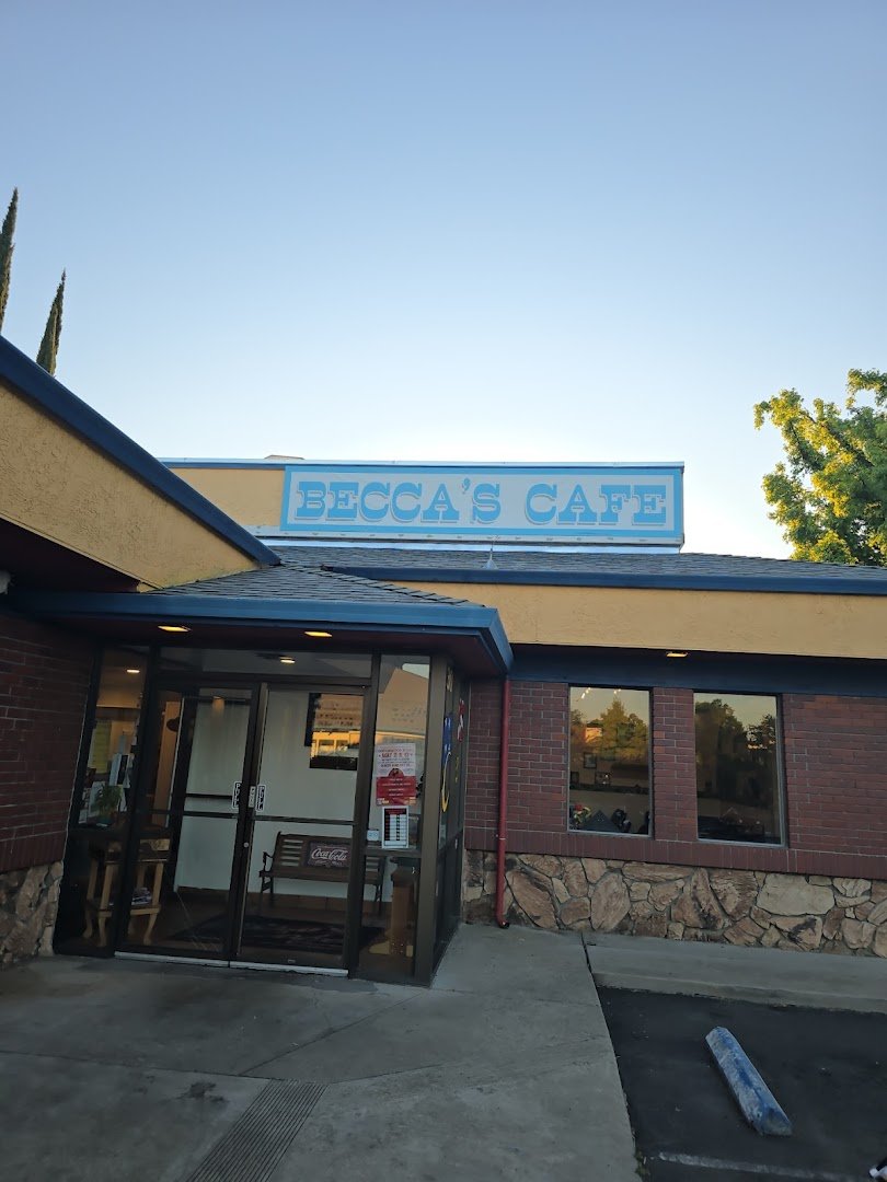 Becca's Cafe storefront in Anderson.